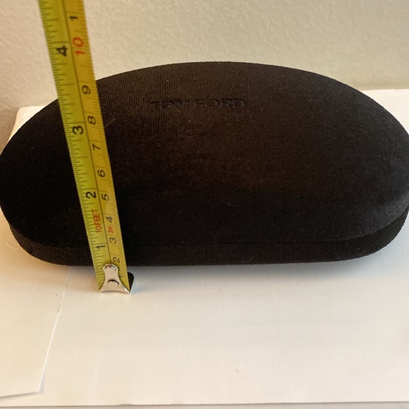 NEW Tom Ford large size case Brown velvet in box & new eye clothPerfect Not used - Picture 8 of 10